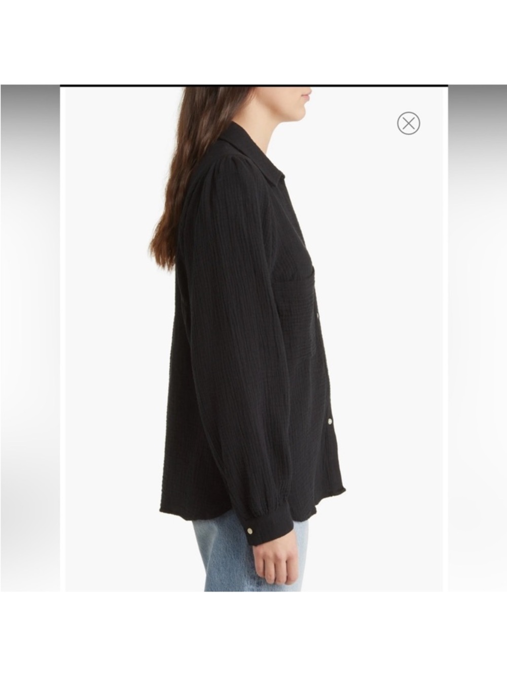 Rails Lauren Women’s Cotton Gauze Button Down Shirt size small - Picture 2 of 5